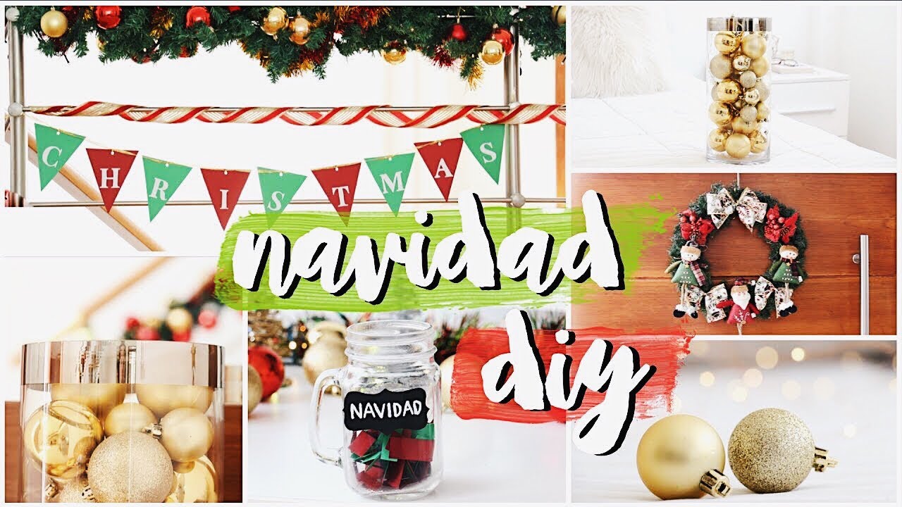 DIY DECORACIONES PARA NAVIDAD: ¡Decora Tu Cuarto Fácil, Rápido y Bonito! 2017