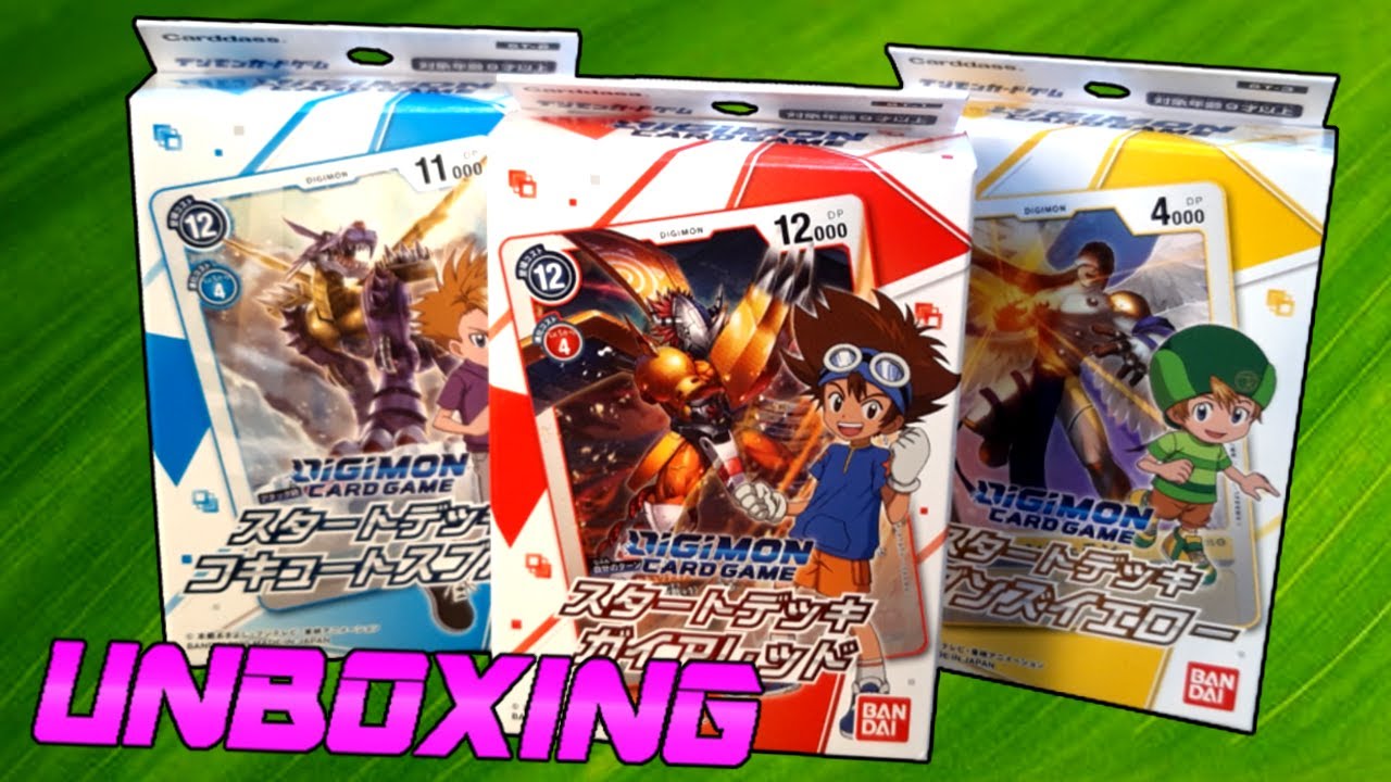 All 3 Starter Decks Unboxing - Digimon Card Game