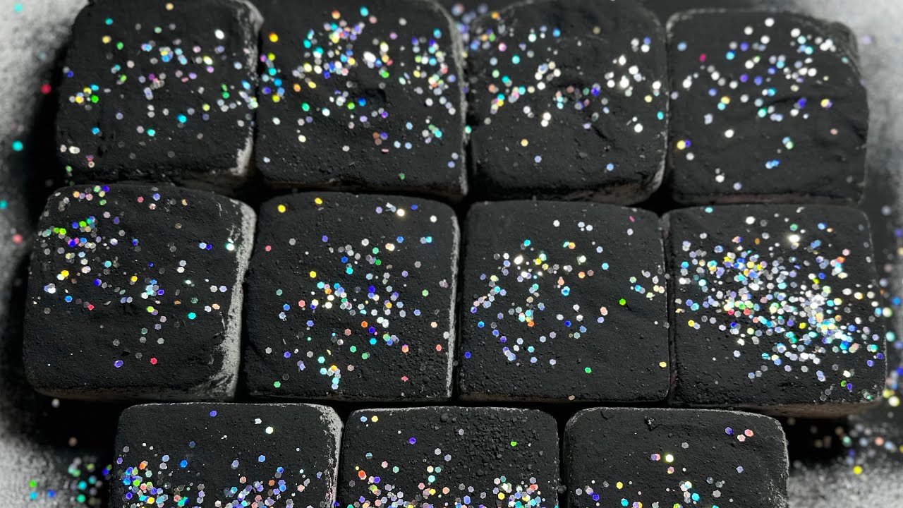 🖤🖤🖤Black block| soft buttery meltd crush| satisfying | collab w @thankful5510 asmr| plz subscribe 