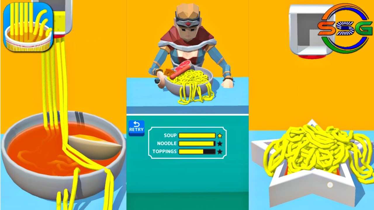 Noodle Master - Gameplay Walkthrough (Android)