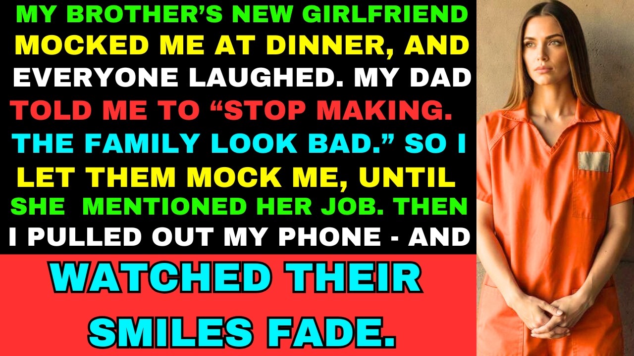 My Brother's New Girlfriend Mocked Me At Dinner—The Whole Family Laughed... Until I Showed Them My..