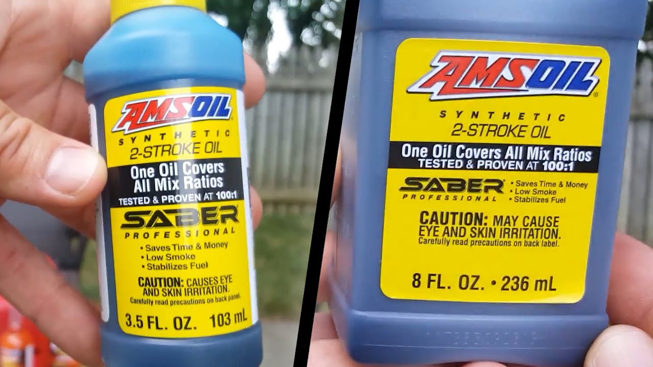 AMSOIL SABER Professional Synthetic 2-Stroke Oil & Quickshot