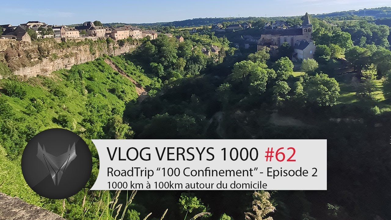 🏍 #versys1000 [VLOG#62] ROADTRIP DU 100 CONFINEMENT - EPISODE 2 ( Balade Moto Cévennes Aveyron Tarn)