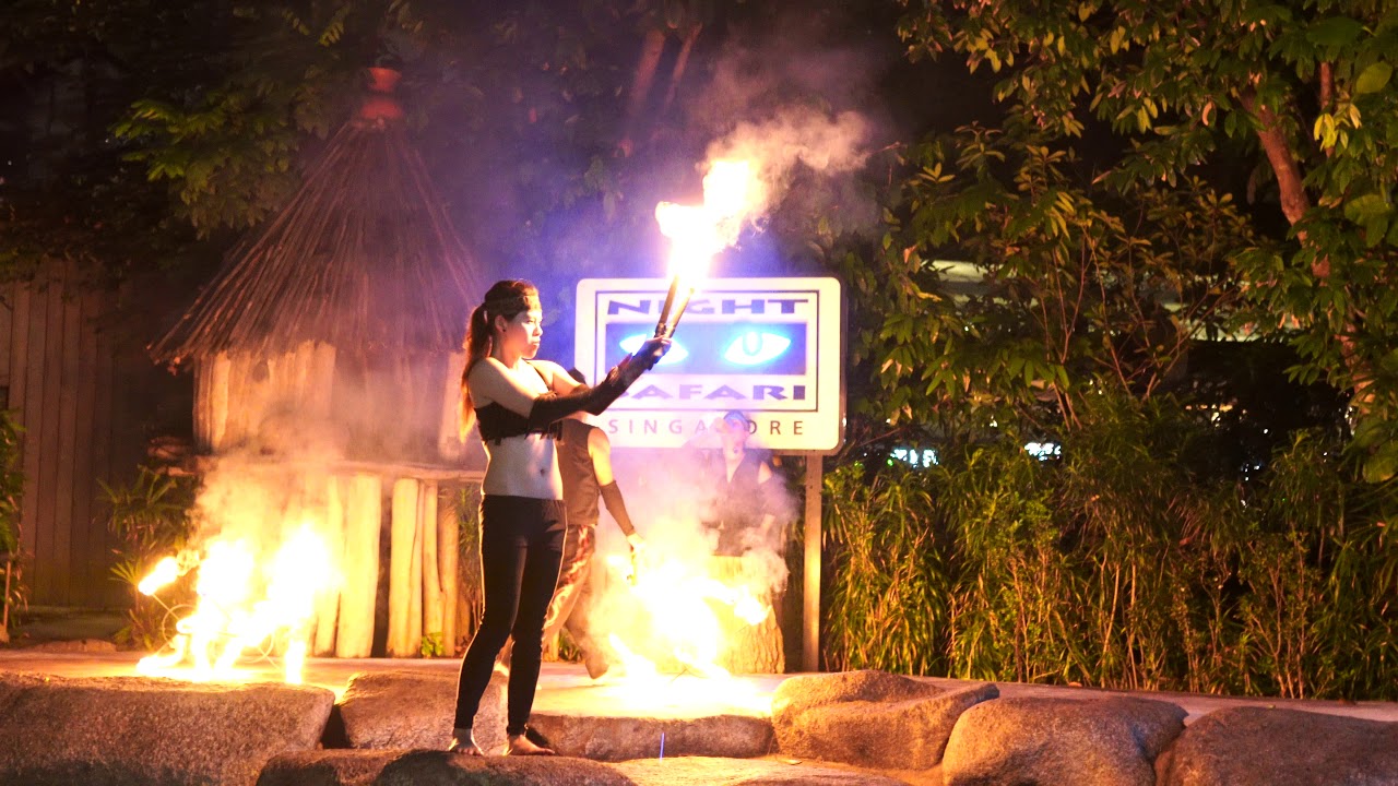 Fireshow at Night Safari Singapore, September 2018