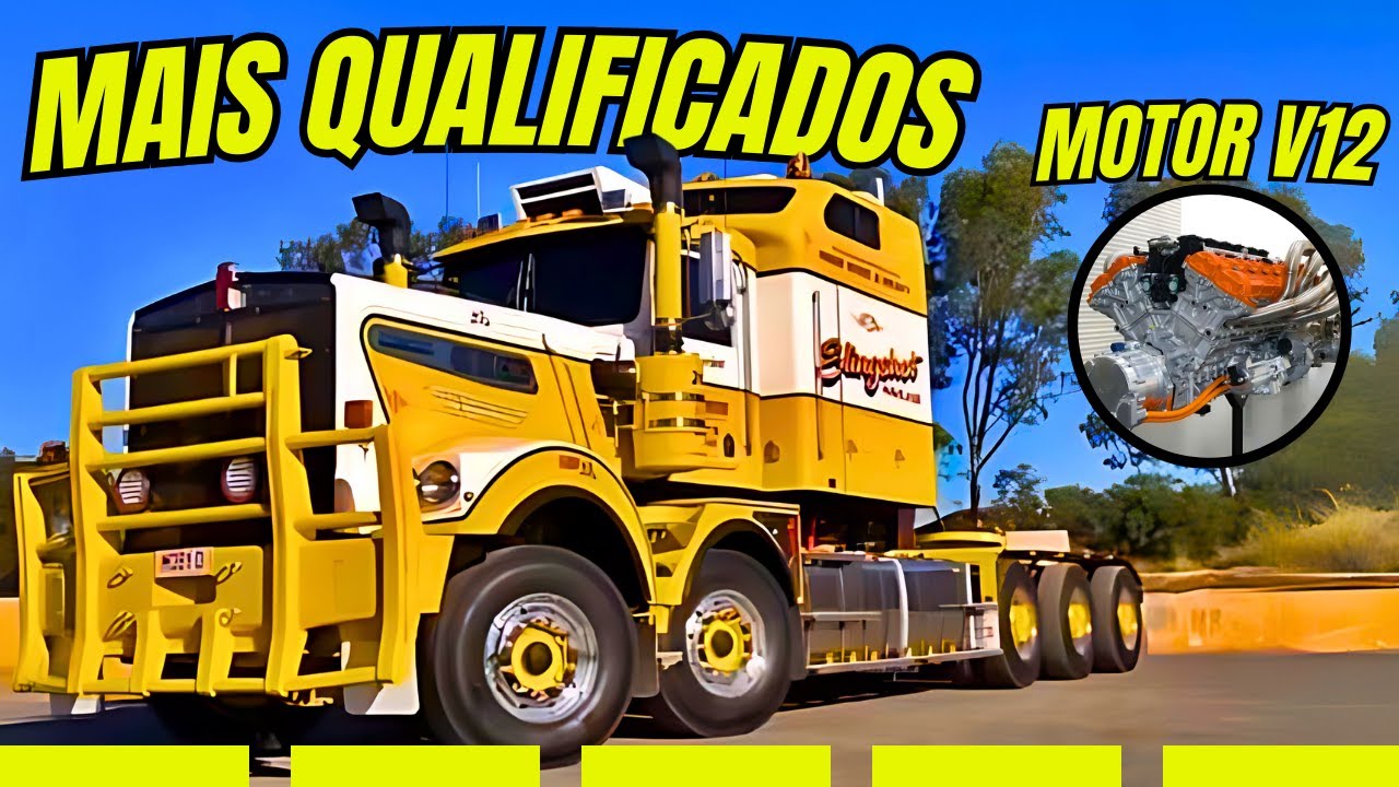5 CAMINHÕES COM MOTOR V12 (INACREDITÁVEL)