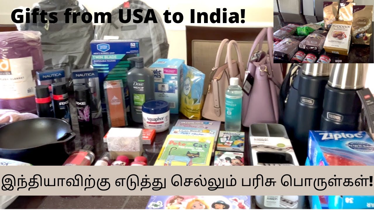 இந்தியாவிற்கு நான் எடுத்து செல்லும் பரிசு பொருள்கள்|Gifts From USA to India|USA Tamil VLOG