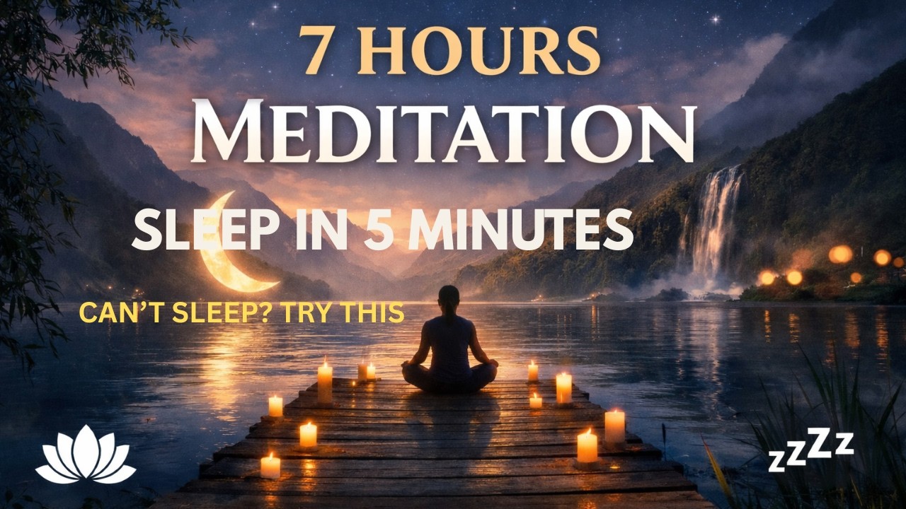7 Hours Flowing Water Meditation 💧 Stress Relief & Deep Relaxation Sleep Sounds