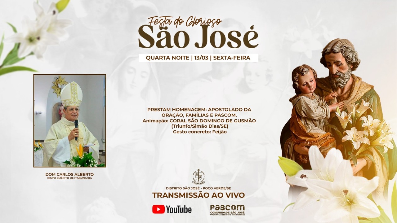 4ª NOITE - NOVENÁRIO DE SÃO JOSÉ 2026 I DISTRITO SÃO JOSÉ | POÇO VERDE-SE