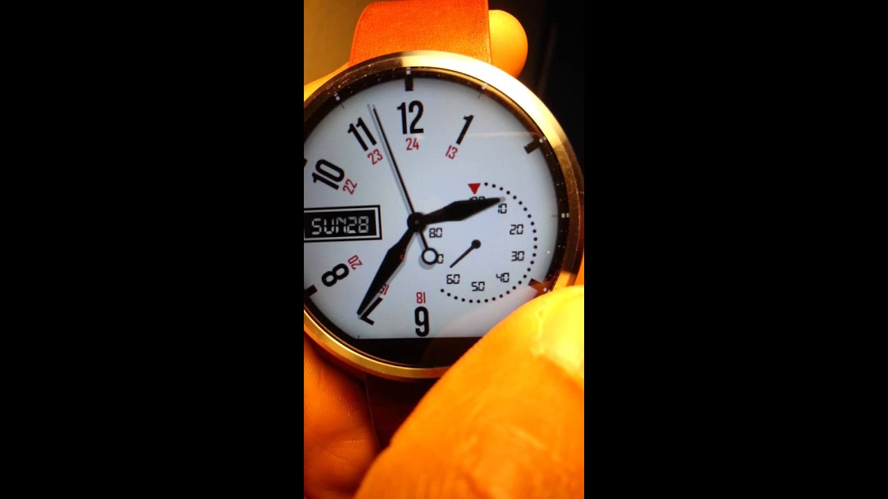 Interactive android wear watchface