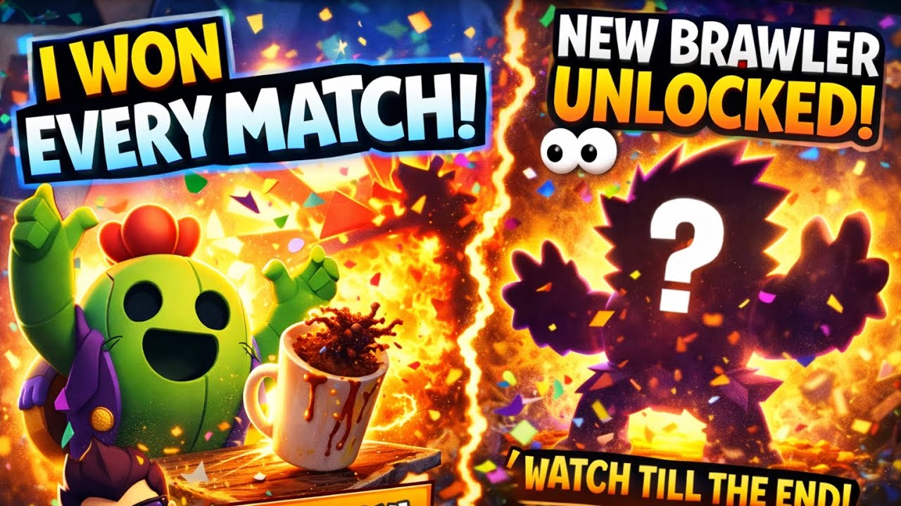 Day 5 in Brawl Stars — I WON EVERY MATCH and UNLOCKED A NEW BRAWLER! 😱🔥