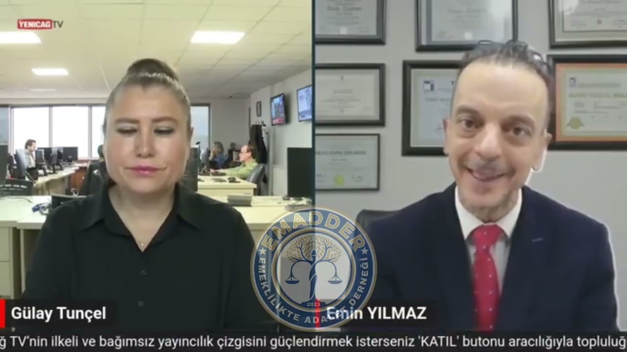 YENİÇAY TV EKRANLARINDA SN. EMİN YILMAZ'IN EMEKLİLİK SİSTEMİ VE KADEMELİ EMEKLİLİK ÜZERİNE YORUMLARI