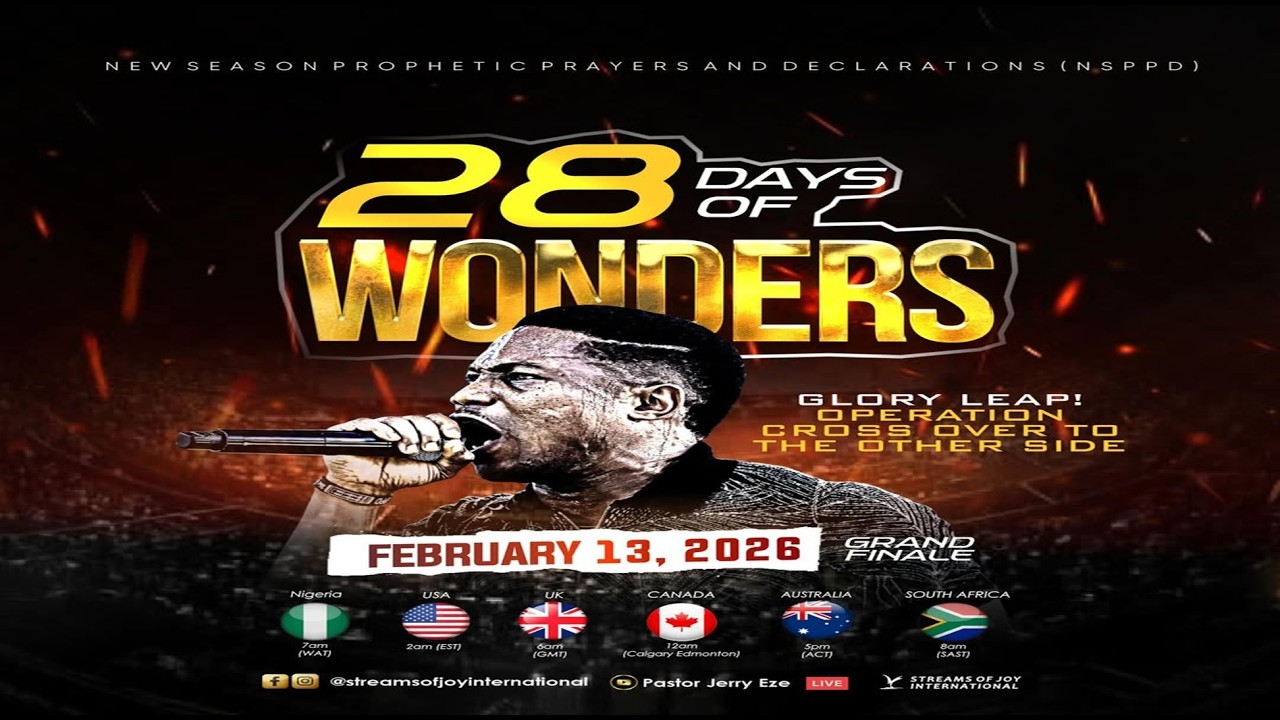 28 DAYS OF WONDERS - DAY 13//GLORY LEAP! - OPERATION CROSS OVER || NSPPD || 13TH FEBRUARY 2026