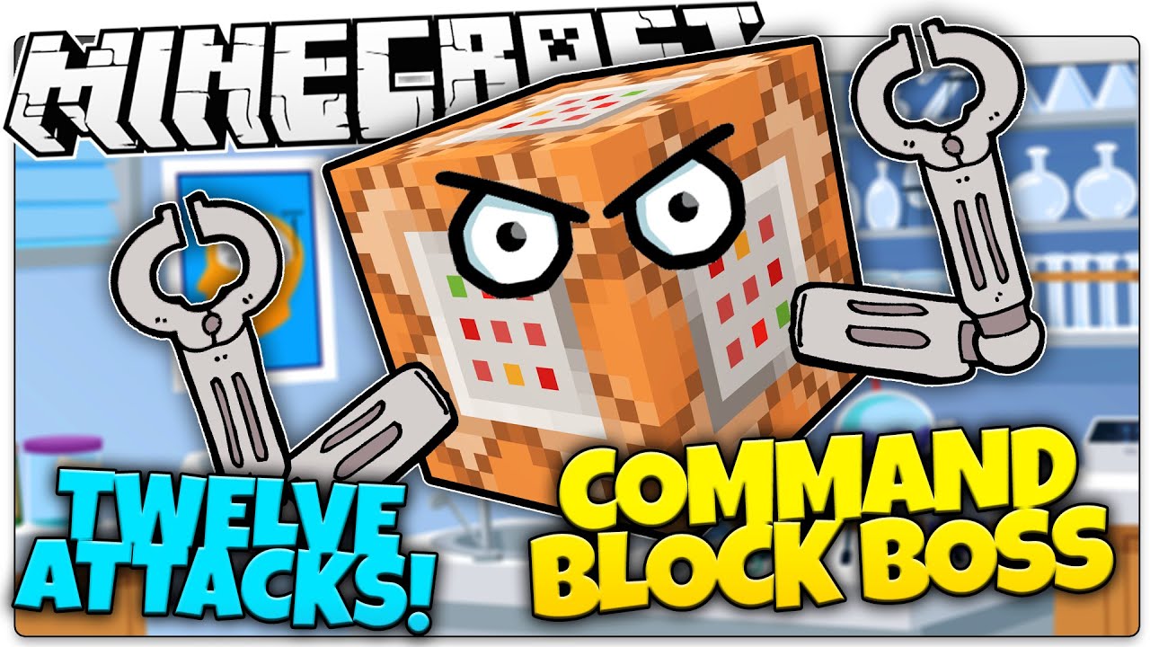 Minecraft | COMMAND BLOCK BOSS BATTLE! | Kill Evil Command Blocks! (Minecraft Vanilla Boss Mod)