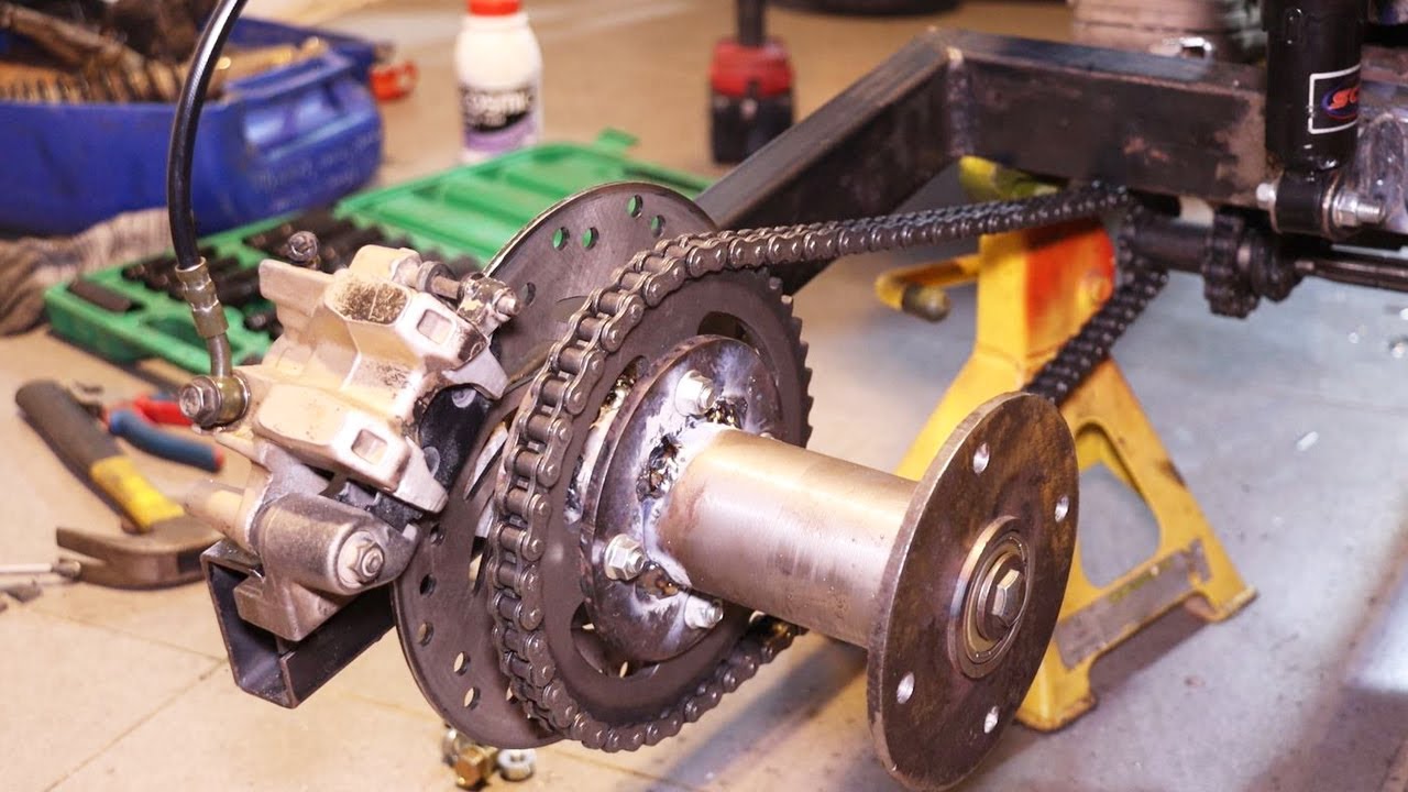 INSANE DIY - Custom Motorcycle Modified FAT Tire Scrap Honda Chaly