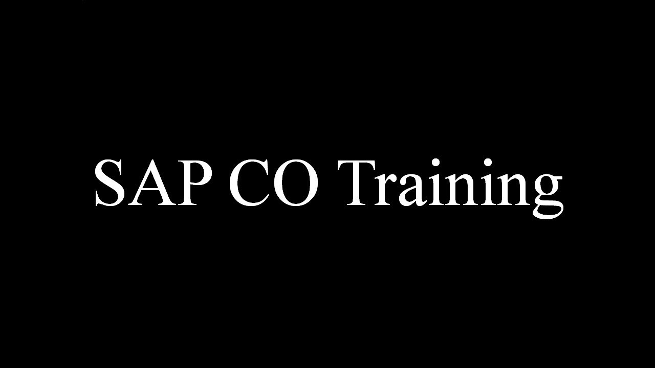 SAP CO Training - Introduction SAP CO (Video 1) | SAP CO Controlling