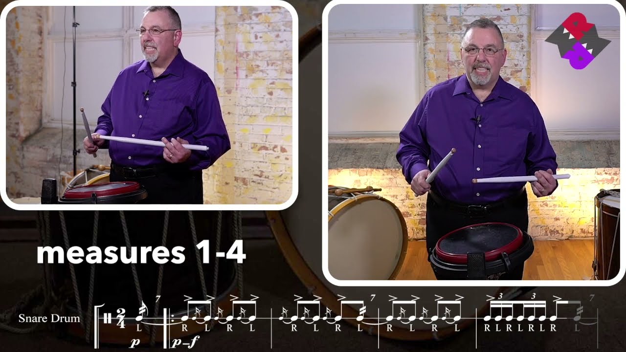 Rudiment Review and Score Study - Fife & Drum Snare Tutor