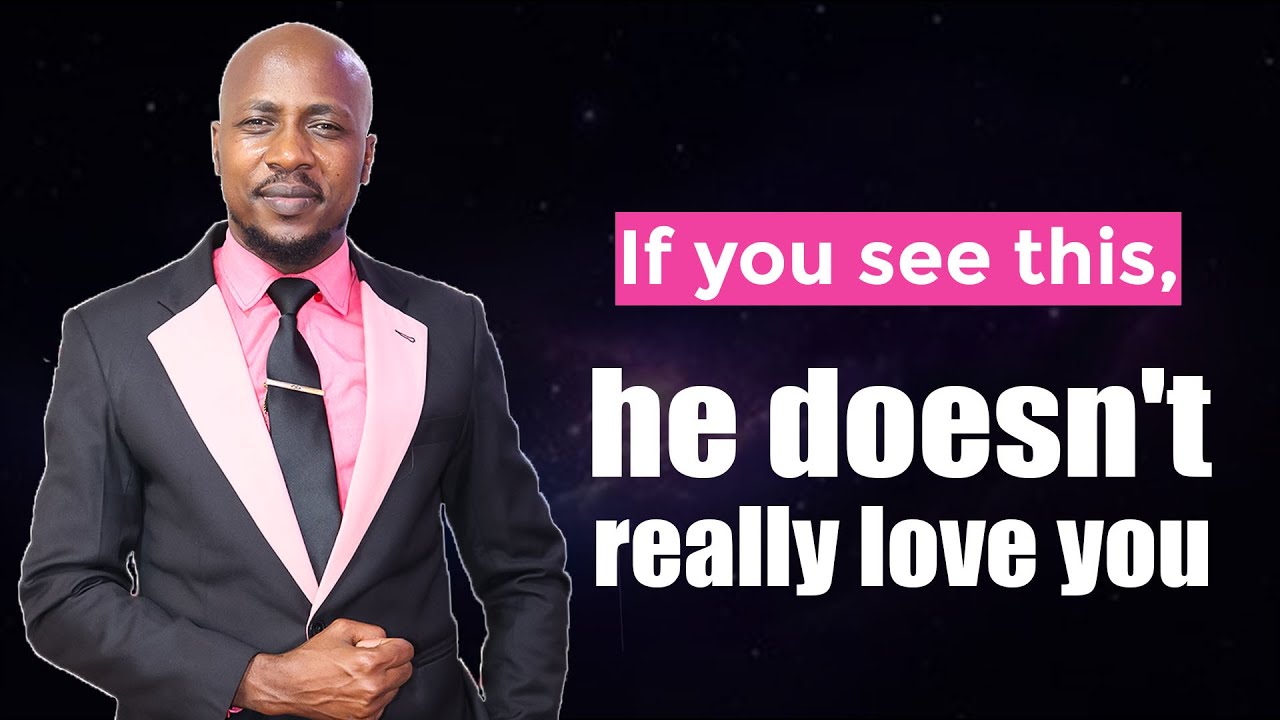 SIGNS THAT MAN DOESN'T LOVE, YOU'RE IN LOVE ALONE