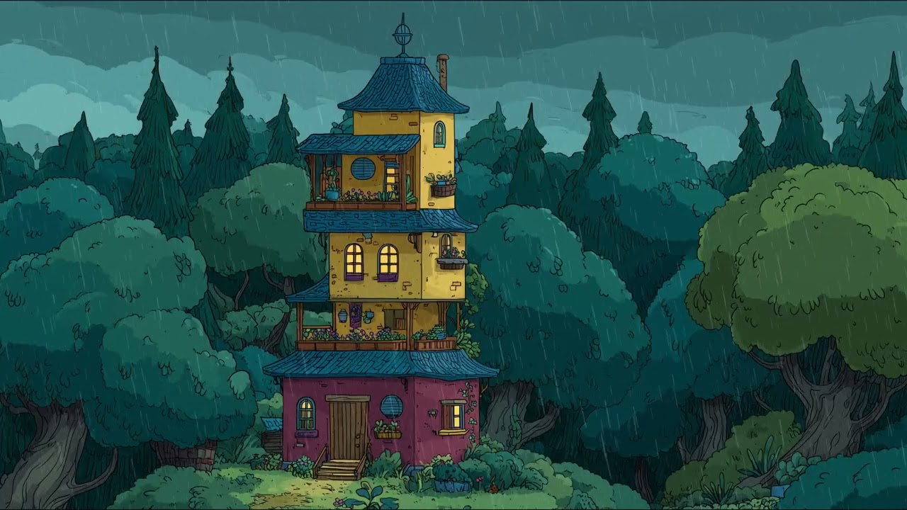 Rainy Lofi Jazz | Cozy Tower Vibes for Deep Work