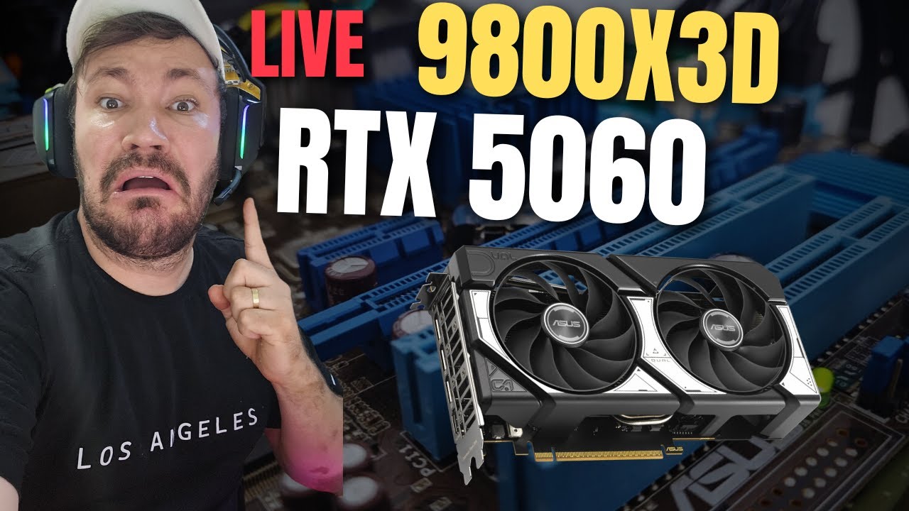 Ryzen 7 9800X3D + RTX 5060 nos Games