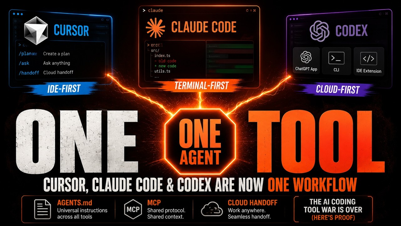 Cursor, Claude Code & Codex Are Quietly Becoming ONE Tool
