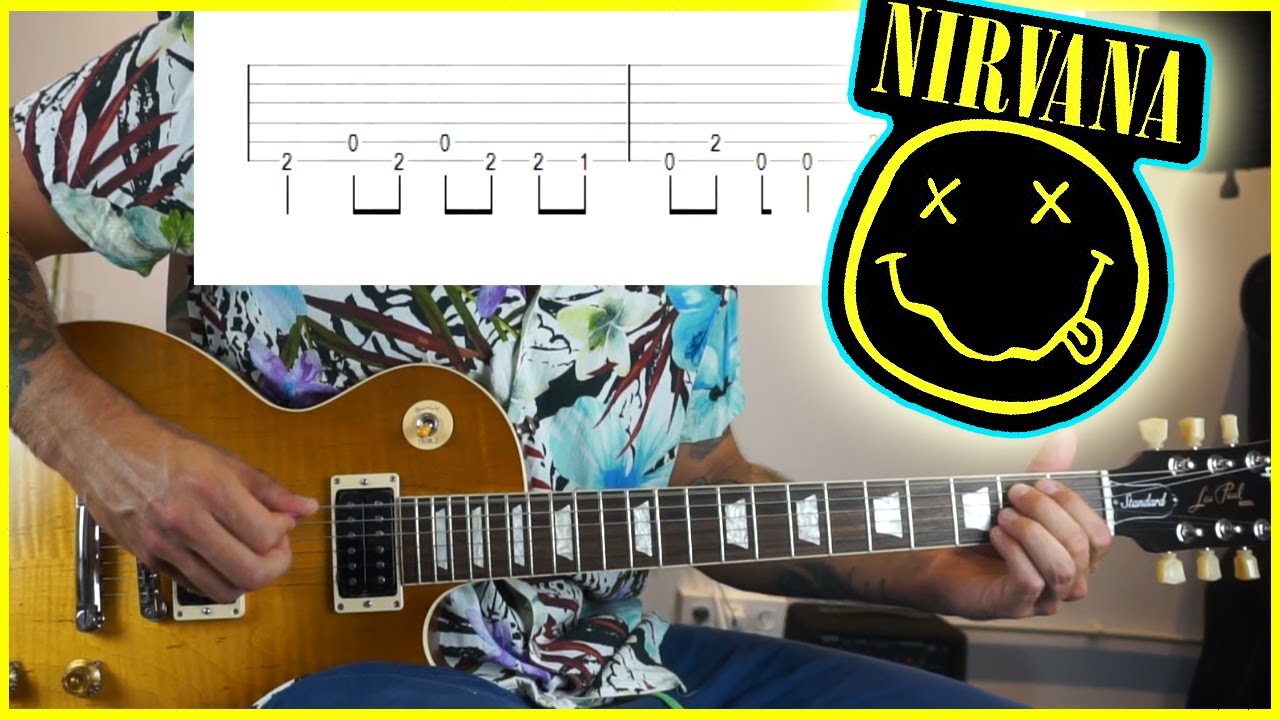 NIRVANA - Come As You Are [GUITAR COVER + TAB] LESSON by Rockers Musika Eskola Bilbao (E standard)