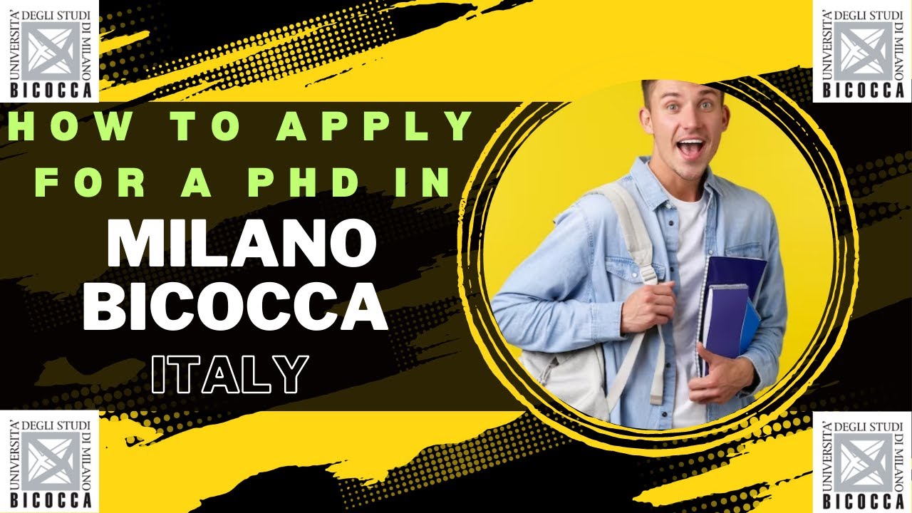 How to Apply for a PhD Scholarship | University of Milano Bicocca | Complete Online Application