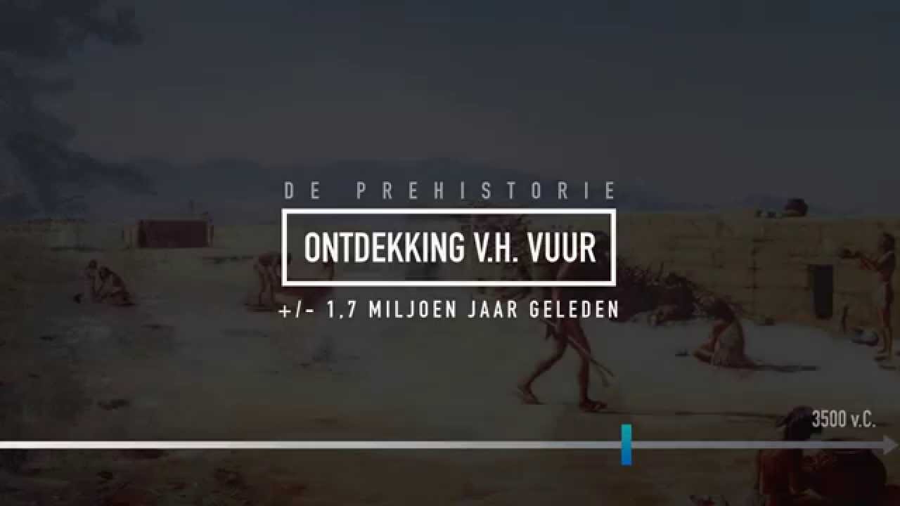 Interactieve tijdlijn - PREHISTORIE