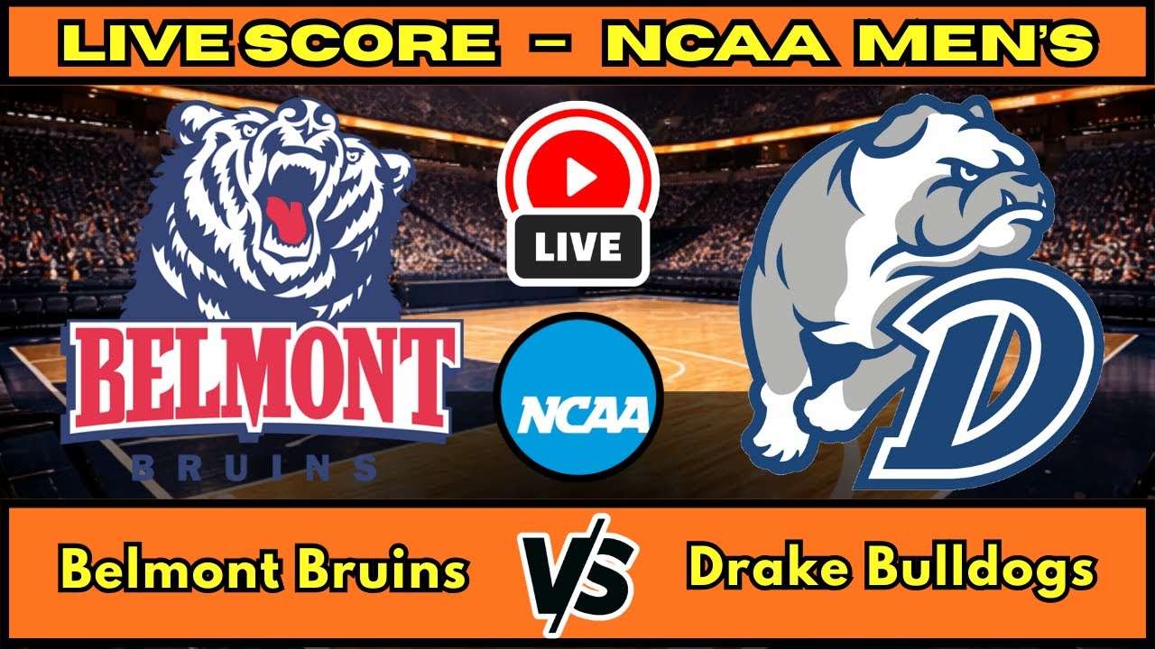 🔴 Belmont Bruins vs Drake Bulldogs | NCAA Men&rsquo;s Basketball | Live Score Update Jan 10