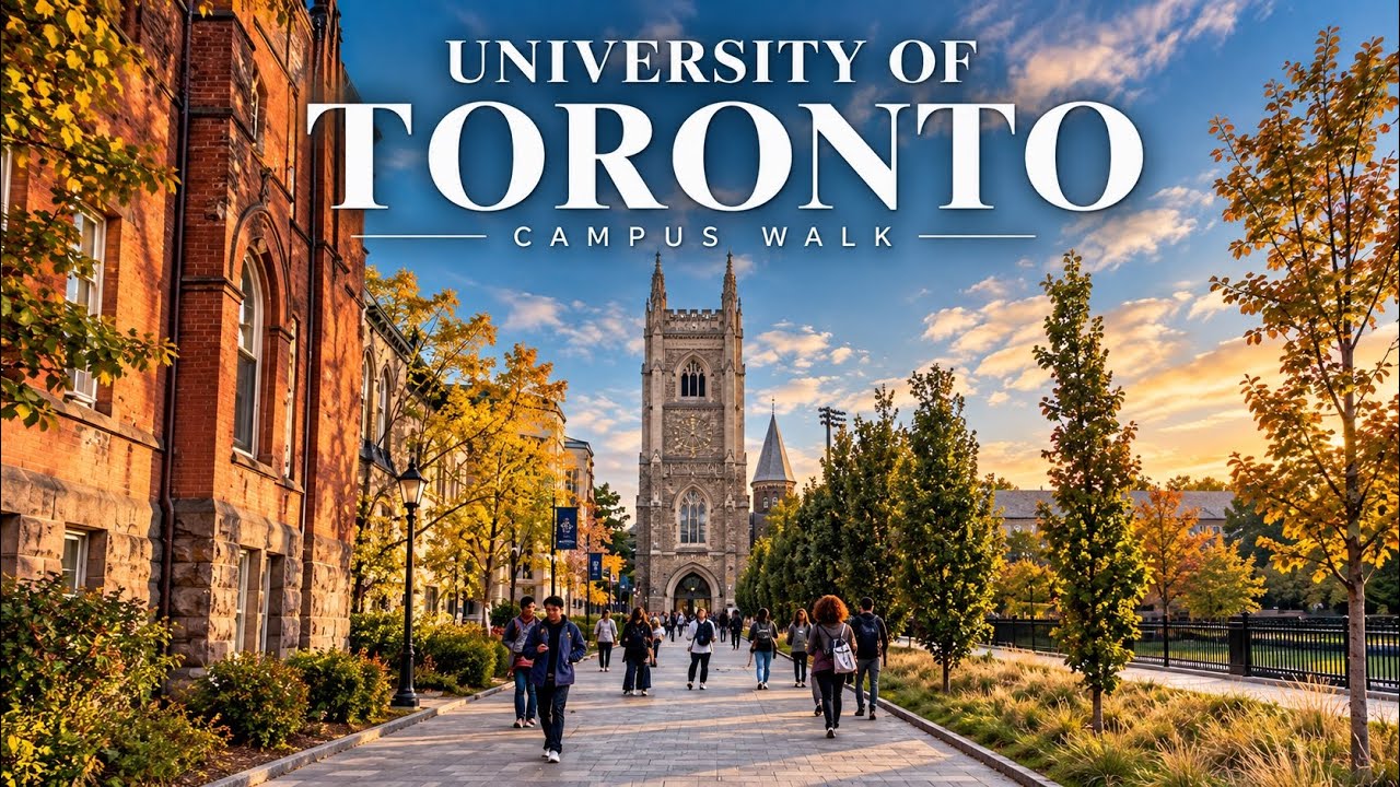 University of Toronto Walking Tour 🍂 | Beautiful Campus & Student Life in 4K