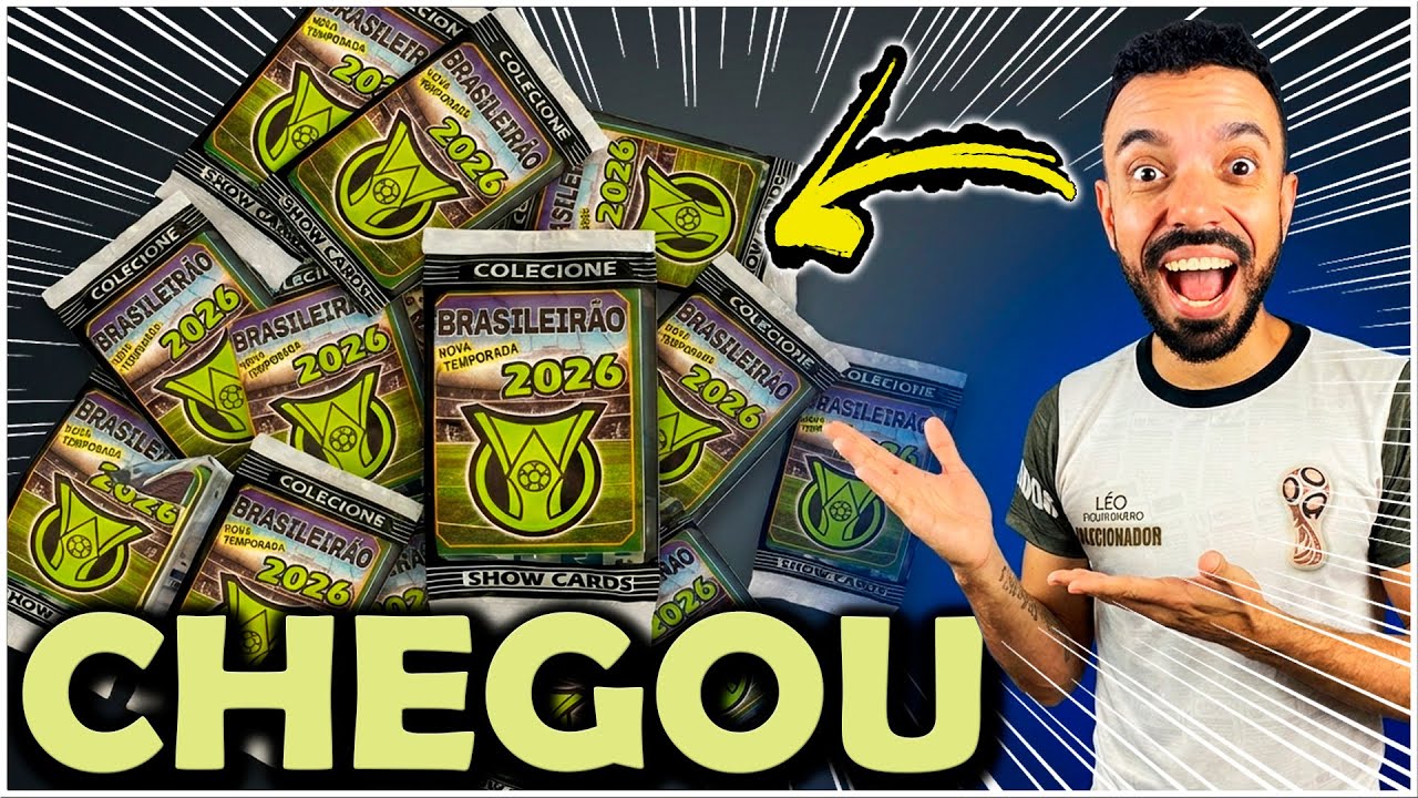 ABRI 100 PACOTINHOS do BRASILEIRÃO 2026 da SHOW CARDS