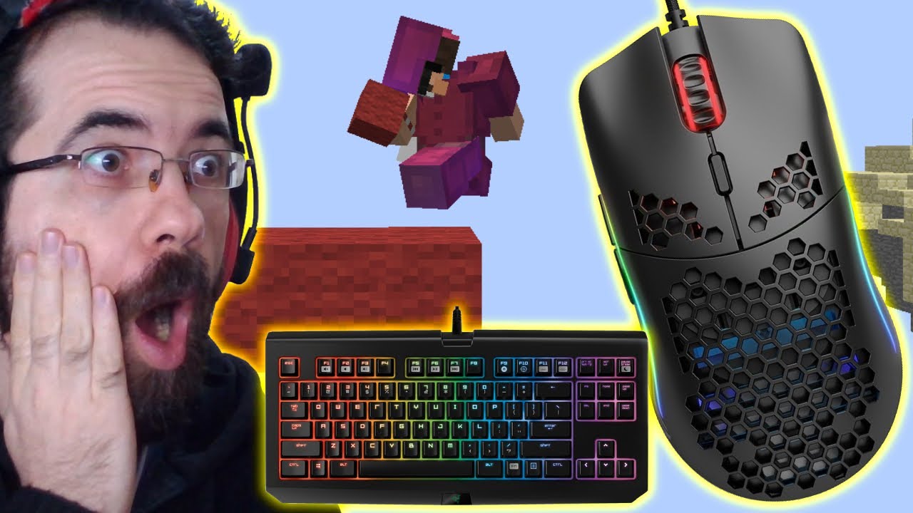 MAKRO MUYUM? HİLE MİYİM? MOUSECAM'li BEDWARS | Minecraft Bed Wars