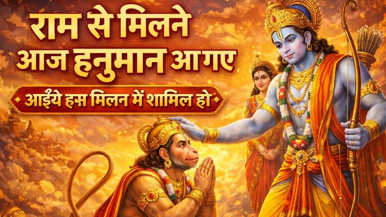 राम से मिलने आज हनुमान आ गए | जब भक्त और भगवान का हुआ महामिलन 2026 | Ram Hanuman Milan Chopai |
