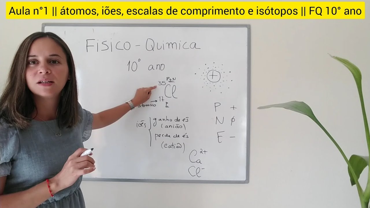 Átomo, iões, escala de comprimento e isótopos | Aula 1 | Química 10° ano