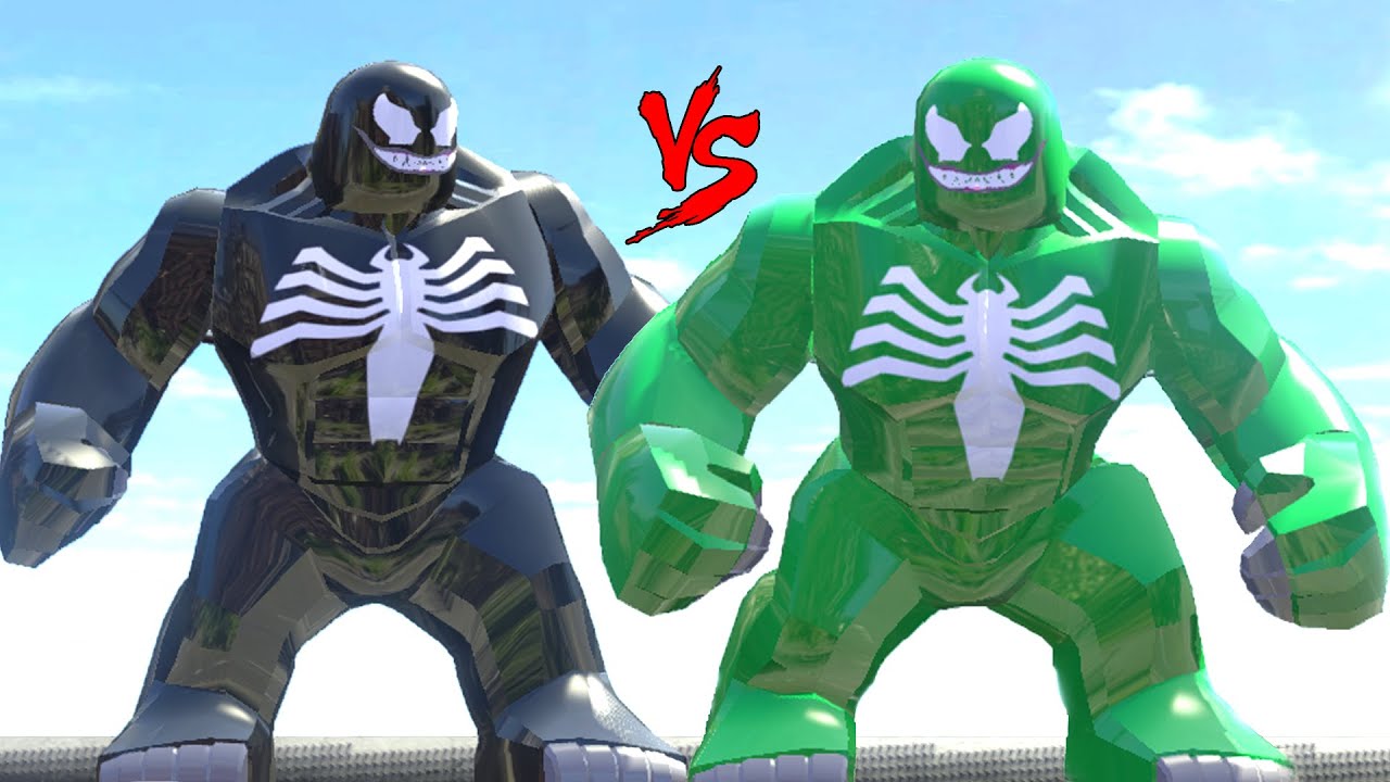 BLACK VENOM VS GREEN VENOM - LEGO FIGHT (LEGO MARVEL SUPER HEROES)