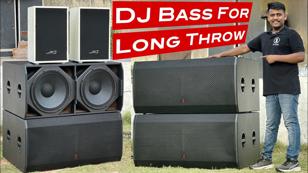 सीने पर लगती hai Bass।Aerons India Dual 18 Dj Bass