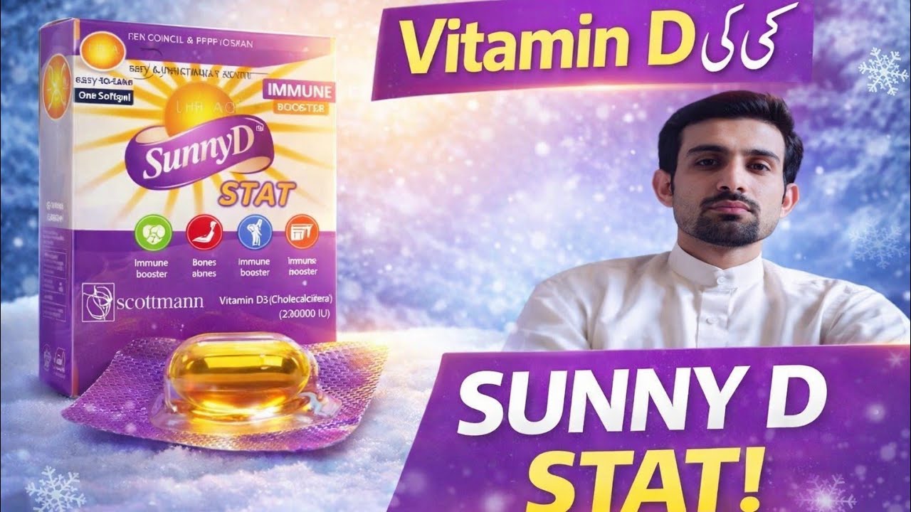 Sunny D Stat Uses in Urdu | Vitamin D Deficiency | Benefits, Dosage & Side Effects