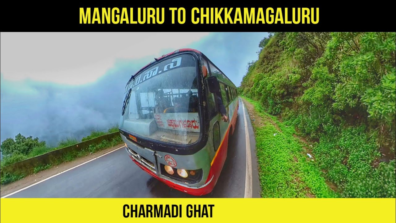 MANGALURU to CHIKKAMAGALURU bus journey by CHARMADI GHAT | KSRTC SARIGE BUS