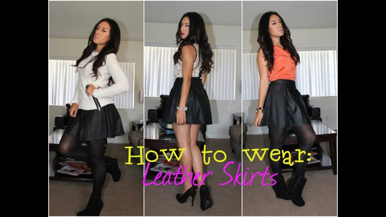 How to style: Leather Skirt