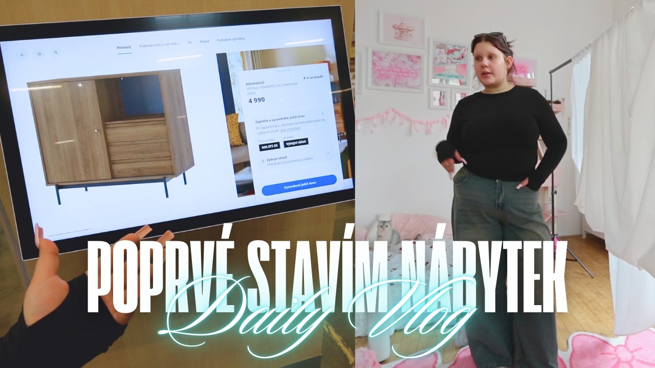 DAILY VLOG: nákupy v Ikei, haul nového oblečení & můj DREAM COFFEE BAR!! | SugarDenny