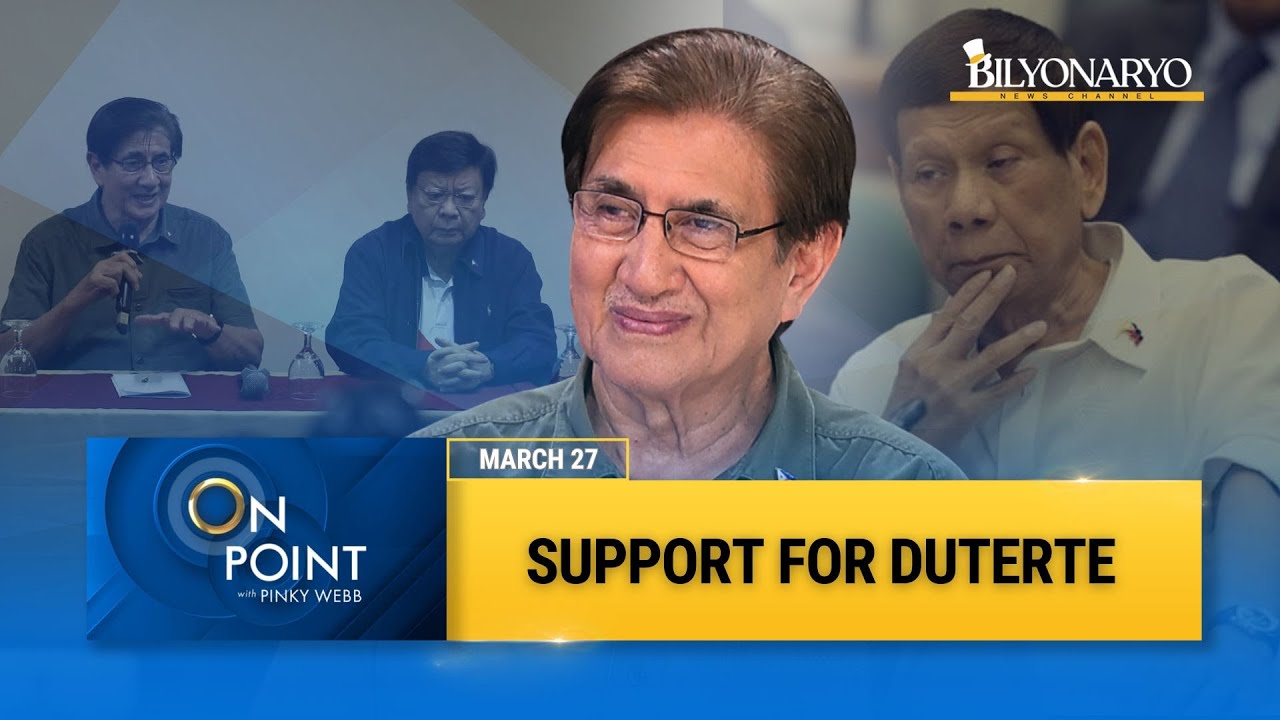 On Point: Former Senator Gringo Honasan leads petition to bring Duterte back to the Philippines