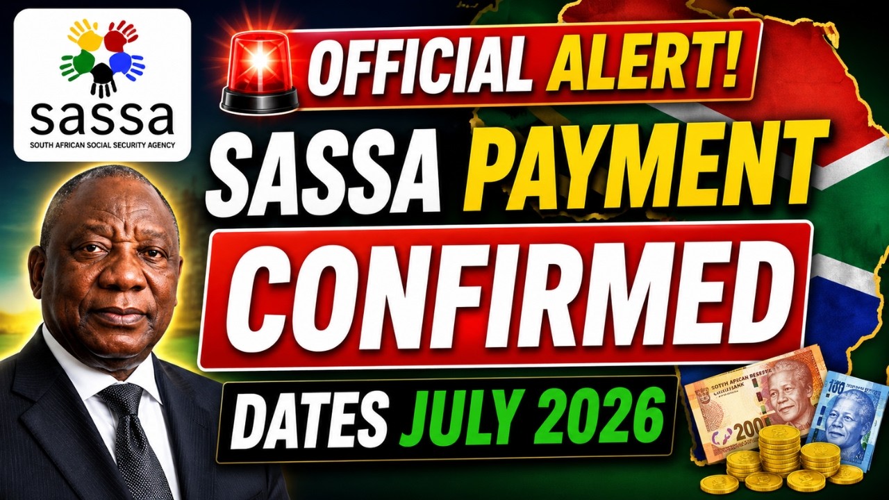 💰 Official SASSA Payment Dates July 2026 | Pension, Disability & Child Grants