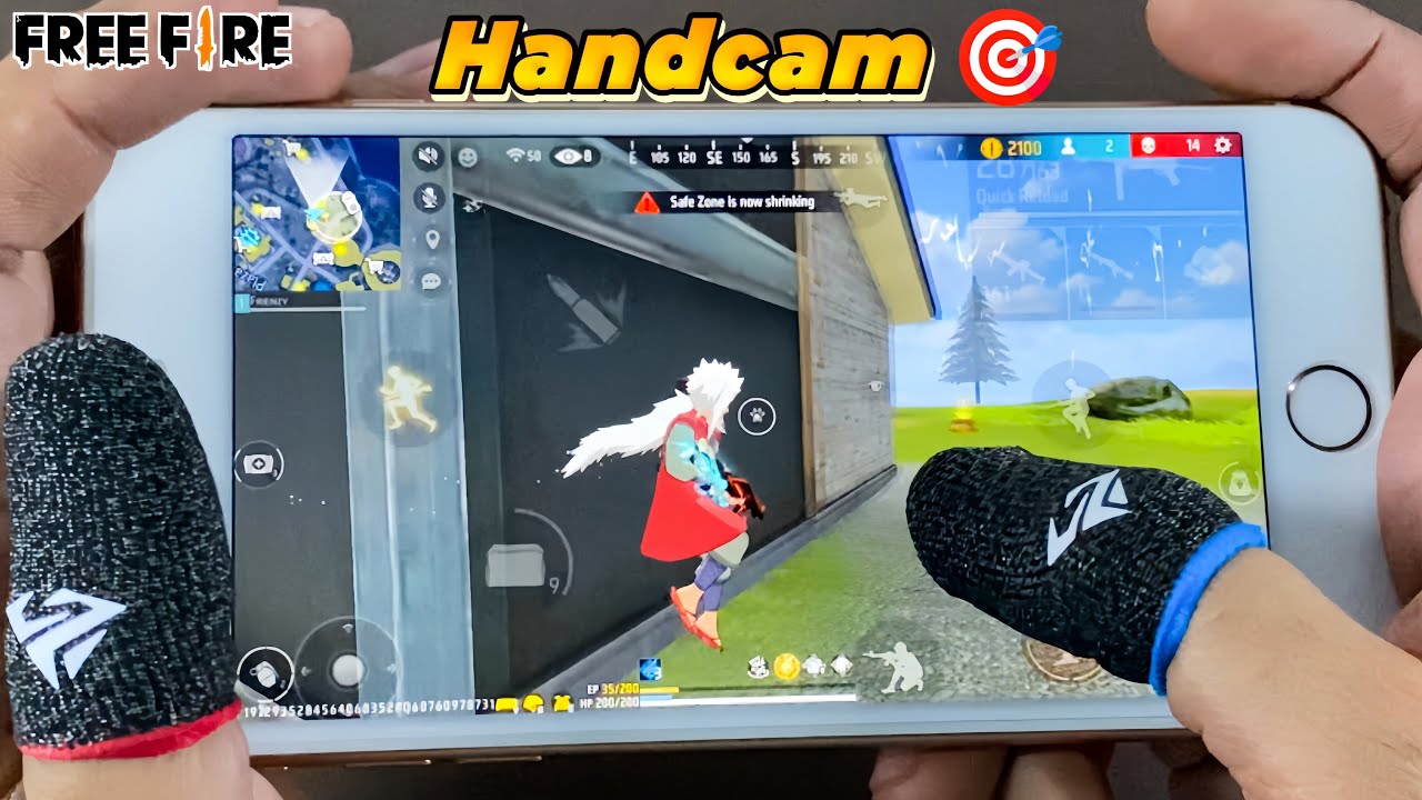 Handcam Solo Vs Squad FF🔥 | iPhone 8 Plus Ultra High Settings💪 #jolionjek #handcam #totalgaming