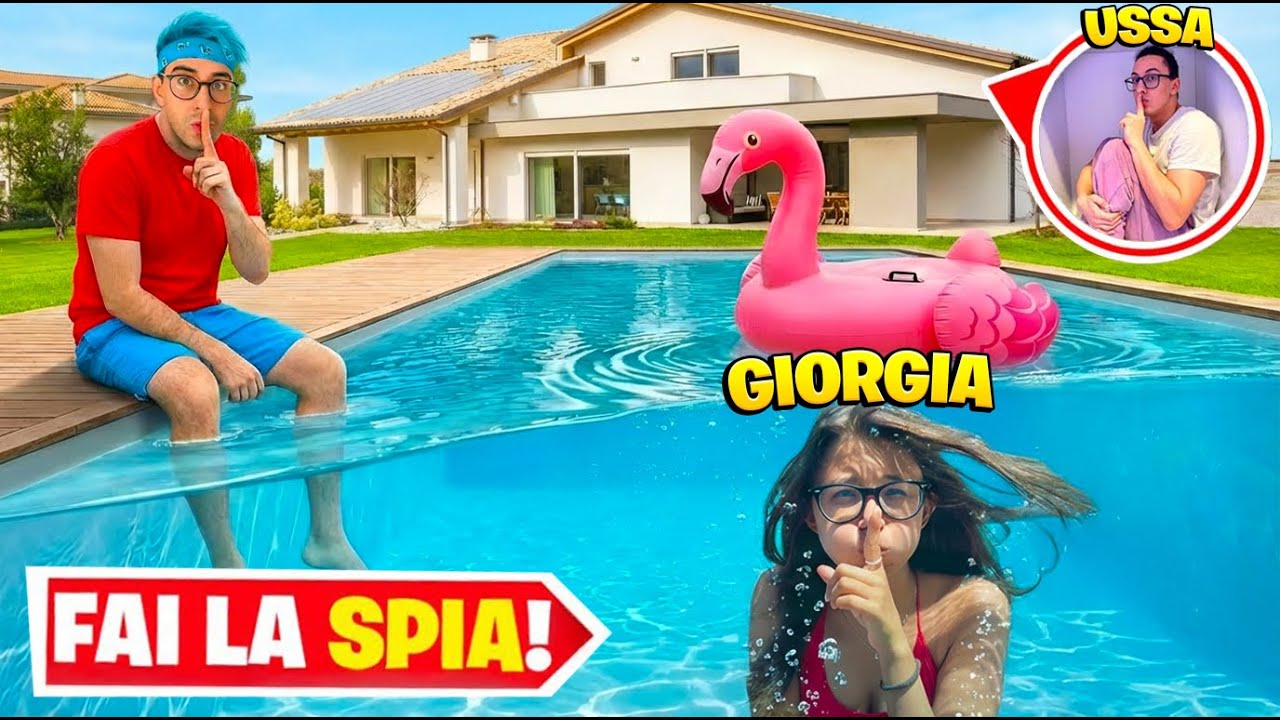 NASCONDINO con LA SPIA nella NUOVA VILLA della STREAM HOUSE 2.0 con la PISCINA GIGANTE del ROMICS
