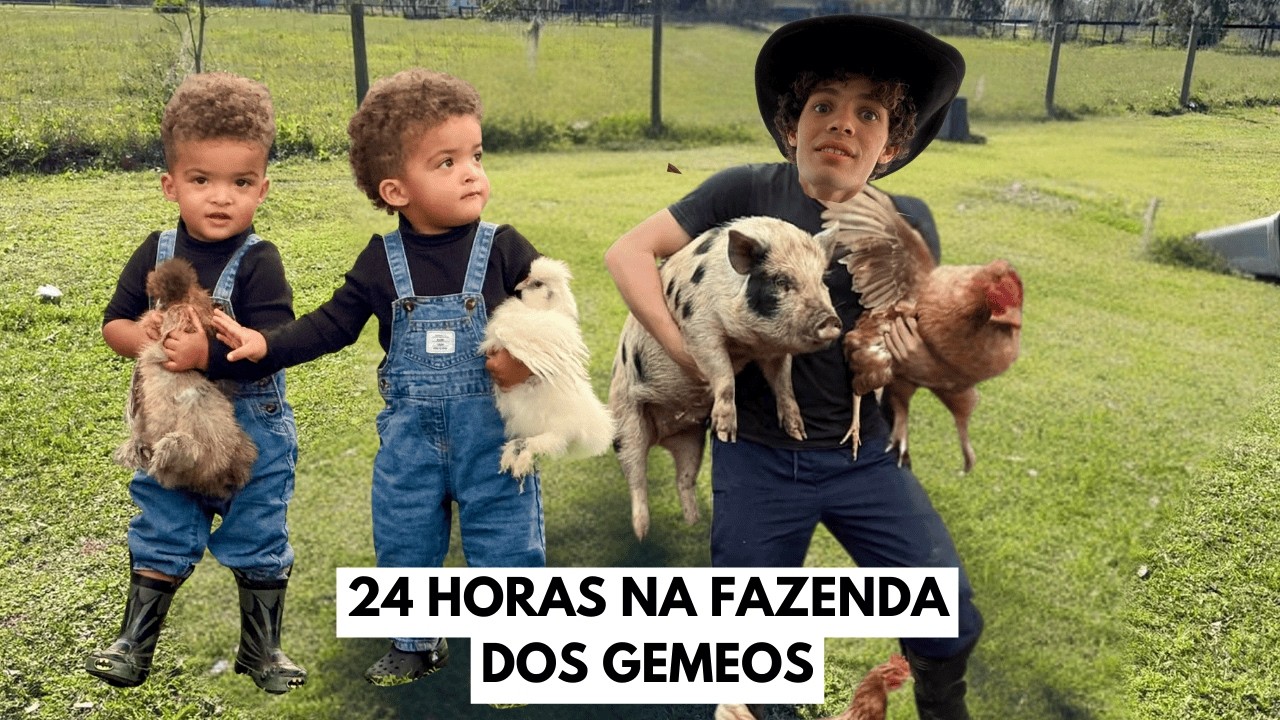 GEMEOS ENSINANDO TIO DA CIDADE - 24 HORAS NA FAZENDA