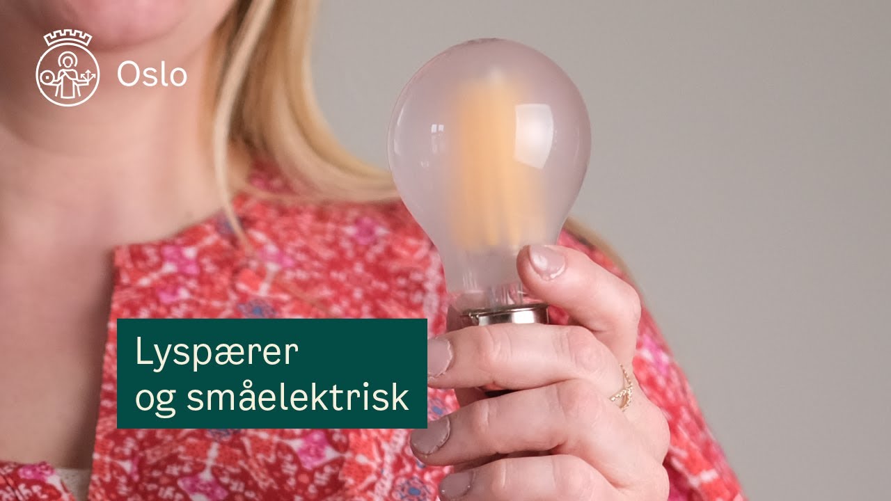 Hvor skal jeg kaste lyspærer og småelektronikk i Oslo?