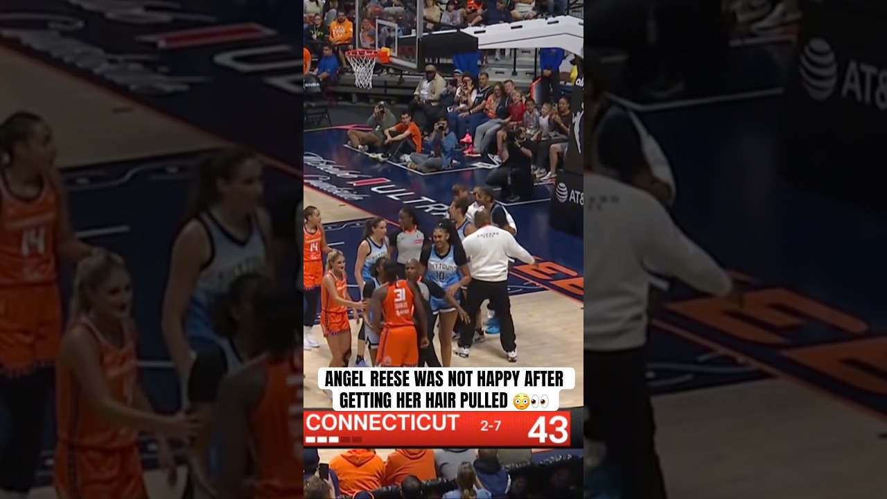 Things got chippy after Angel Reese&rsquo;s hair was pulled on a rebound attempt 😳