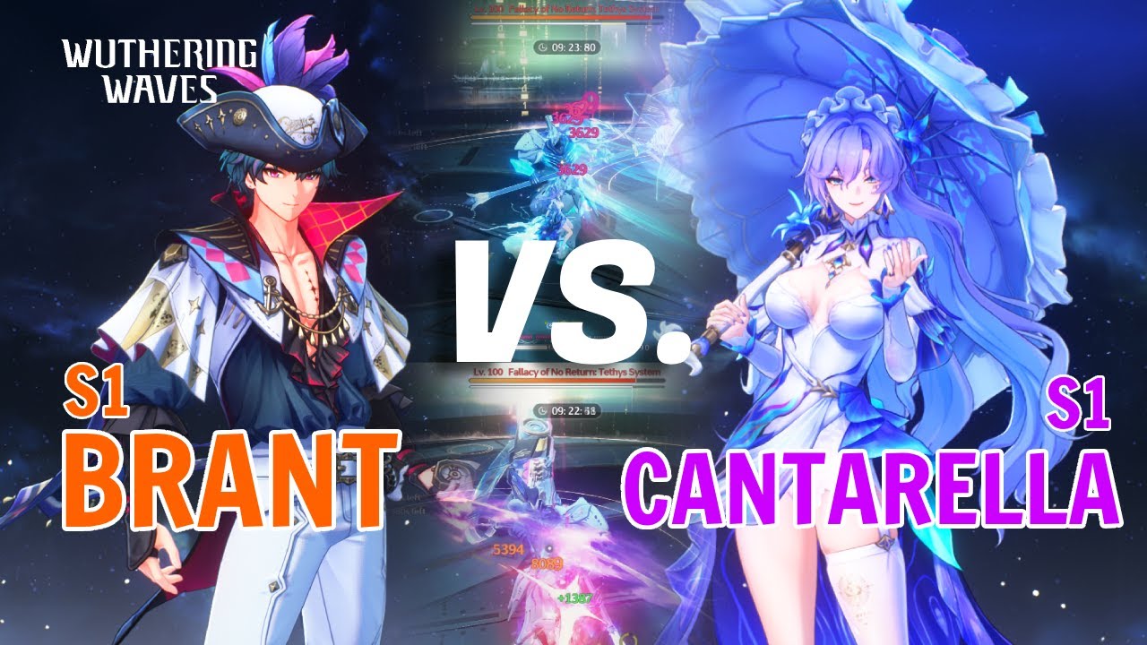 1V1 ⚔️ S1 BRANT VS. S1 CANTARELLA in Overdrive Zone Tower of Adversity (Fallacy) | Wuthering Waves