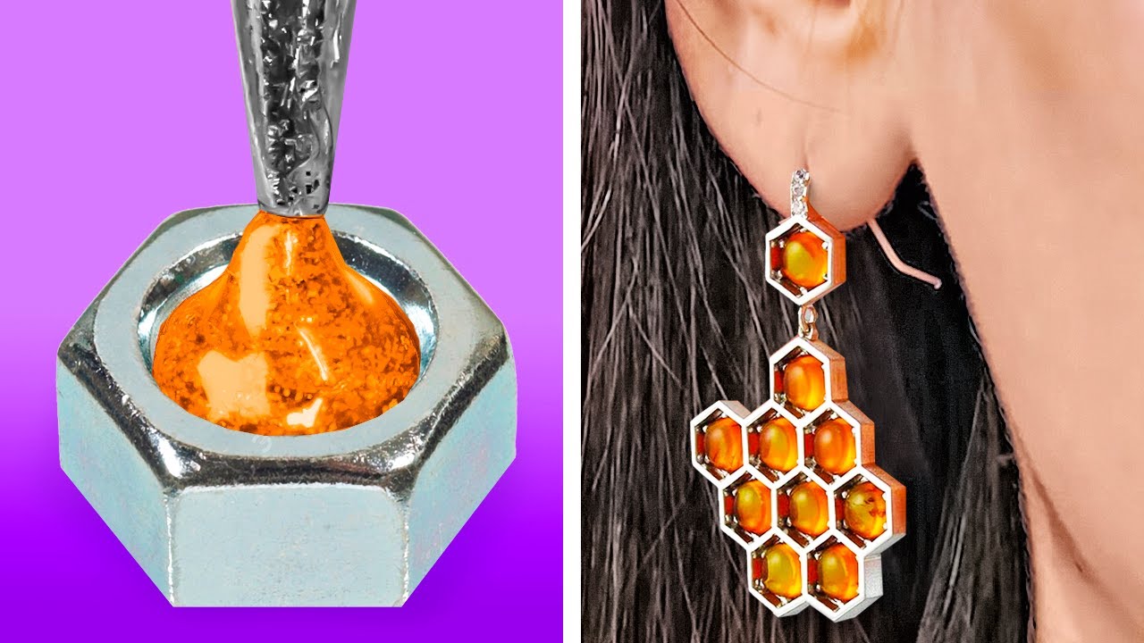 Brilliant diy jewelry ideas || glue gun, epoxy resin, polymer clay crafts