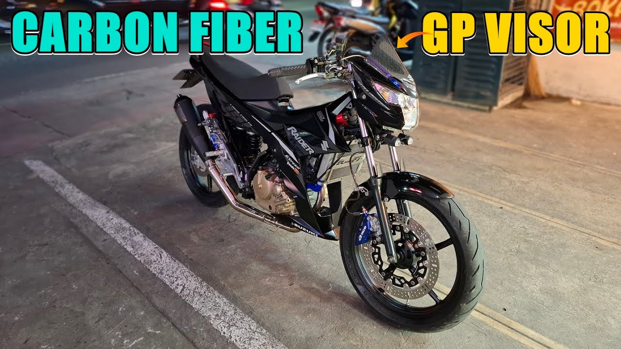 CARBON FIBER GP VISOR RAIDER 150 FI | KAMBYO MOTO