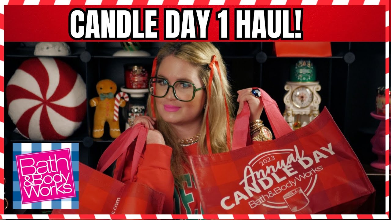 Bath & Body Works | CANDLE DAY 2023 DAY 1 HAUL | White Elephant Candles & More  #bathandbodyworks